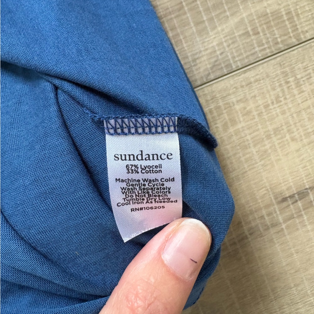 Sundance Deep Blue Long Sleeve Top - Picture 6 of 7
